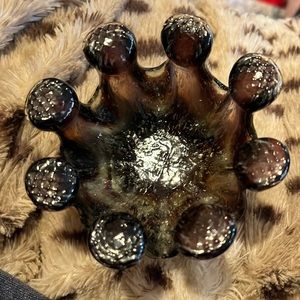 Swirled brown vintage trinket dish